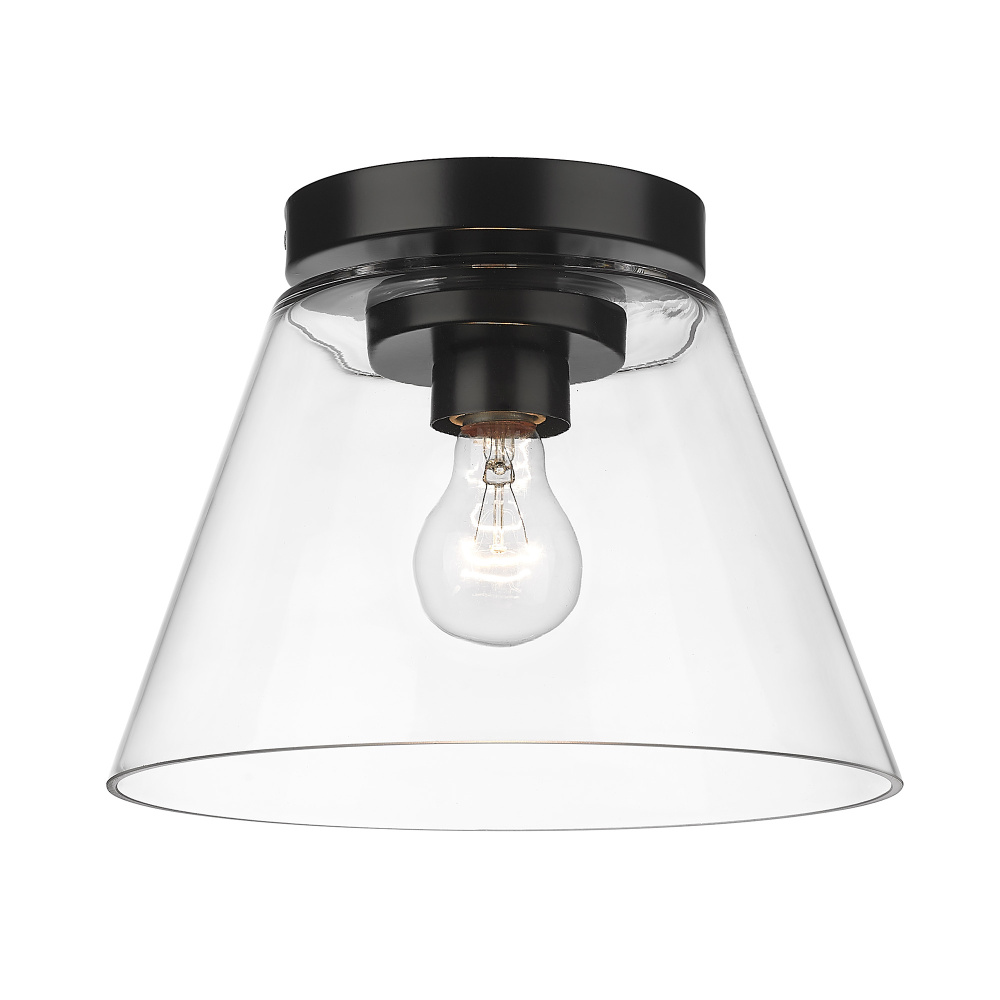 Golden Lighting Penn 1-light Flush Mount in Matte Black